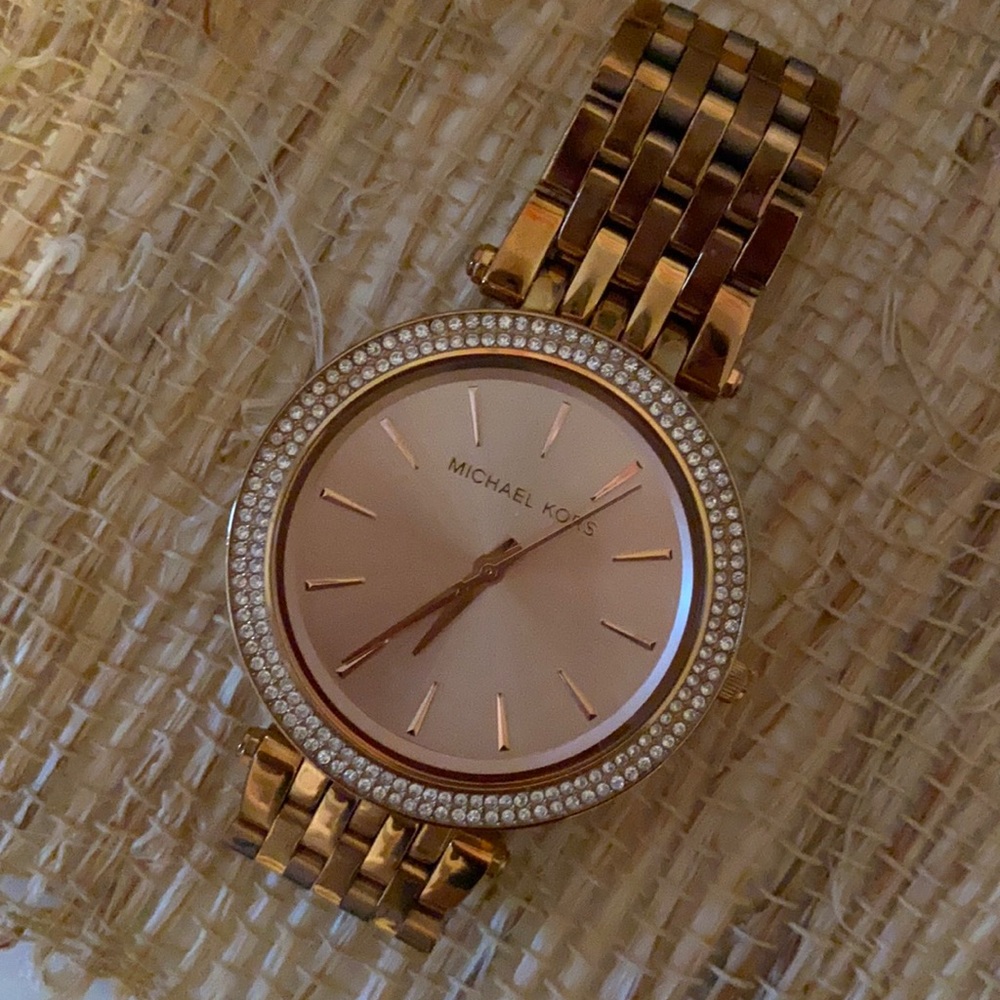 Rose gold Michael kors watch